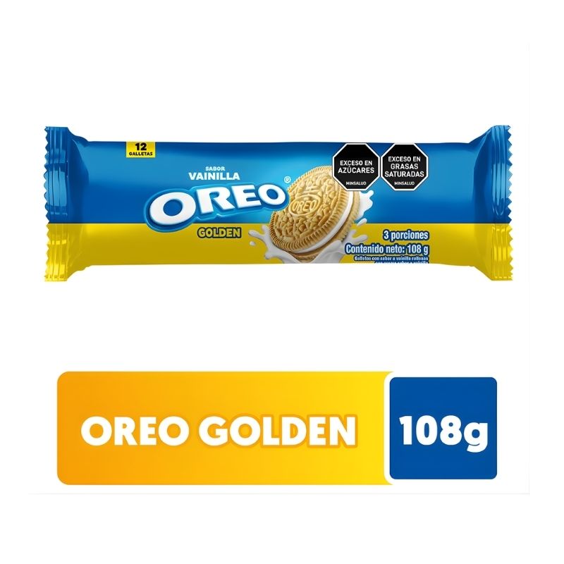 GALLETA OREO ROLLO GOLDEN 108 GR