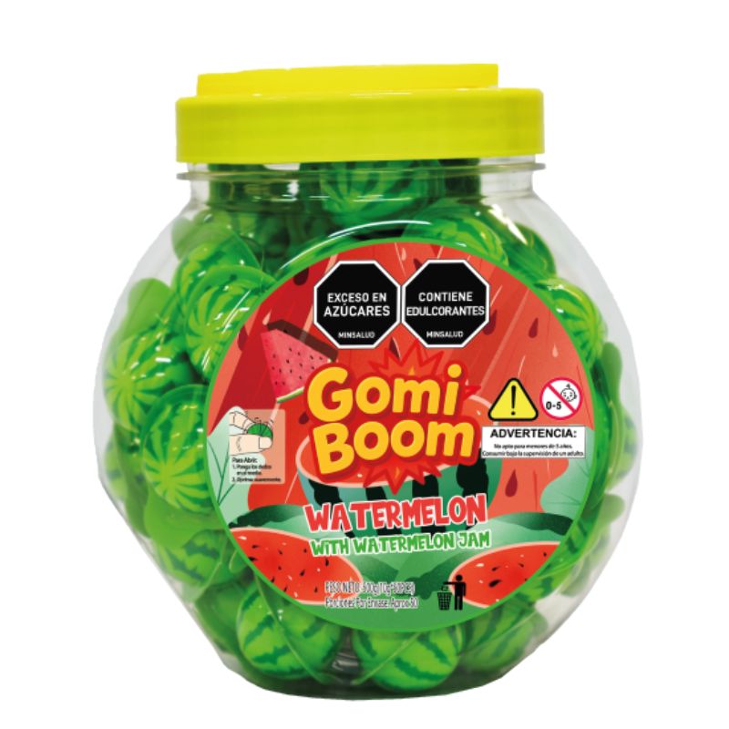 GOMA BOLA SANDIA 10 GR X 50 UN ADRO