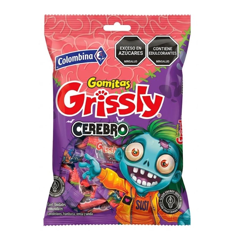 GOMA GRISLY CEREBRO  60 GR COLOMBINA