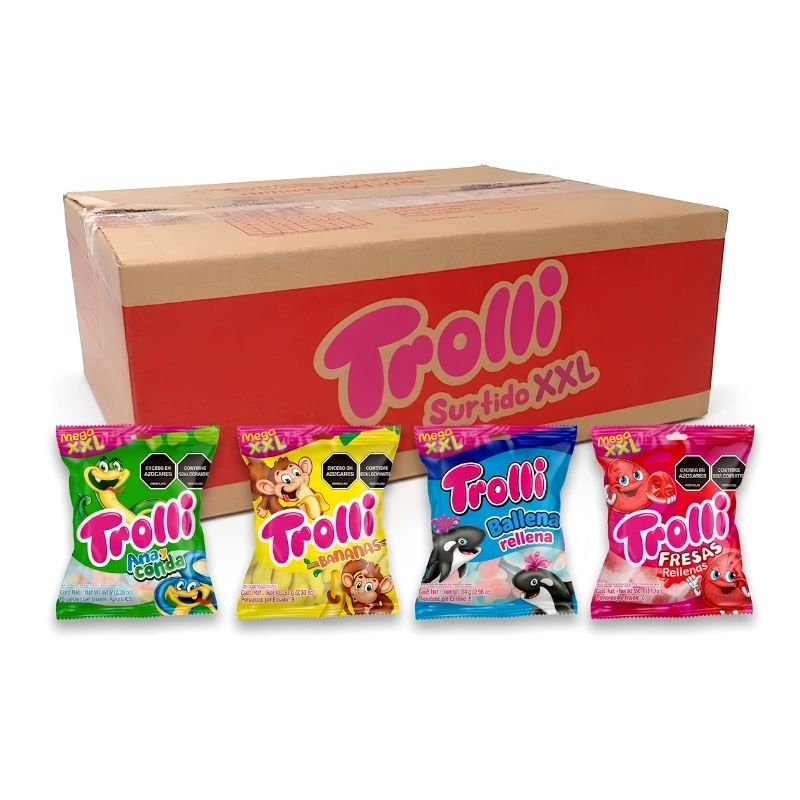 GOMA TROLLI ROJO MEGA XXL  X 14 U (VALLENA ANAYCON BAN FRES