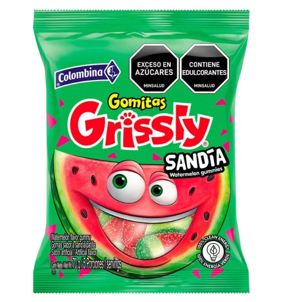 GOMA GRISLY SANDIA 70 GR