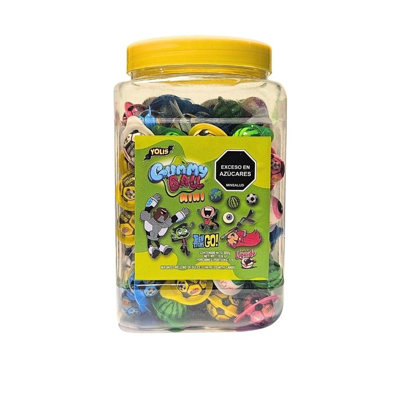GUMMY BALL MINI SURTIDO 2.5 GR X 120 U TARRO