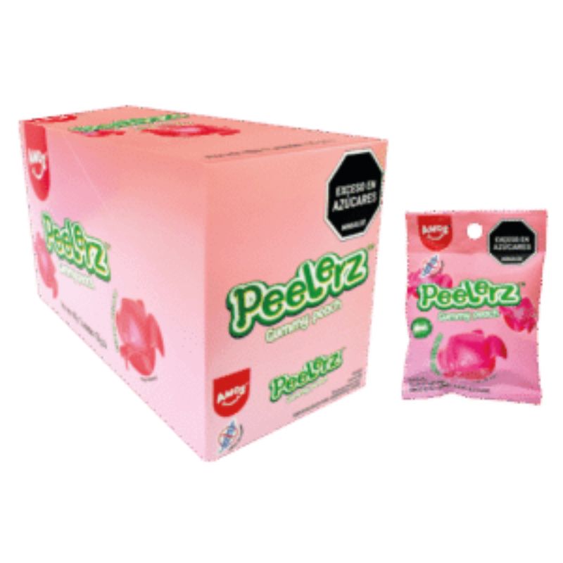 GUMMY PEELERZ PEACH 35 GR X 12 U ADRO