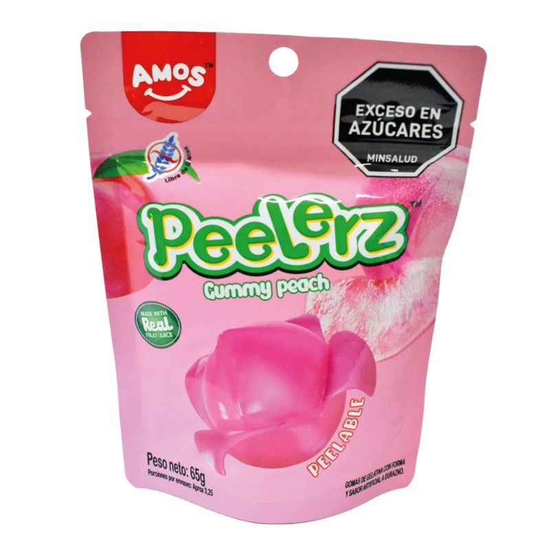 GUMMY PEELERZ PEACH 65 GR ADRO DOY PACK