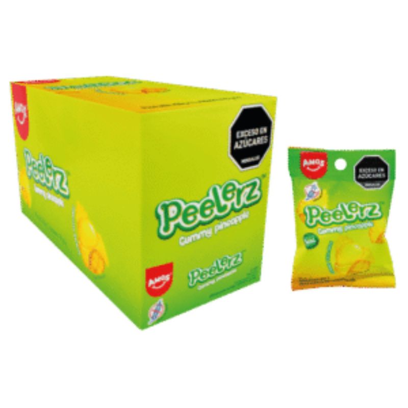GUMMY PEELERZ PINEAPLE 35 GR X 12 U ADRO