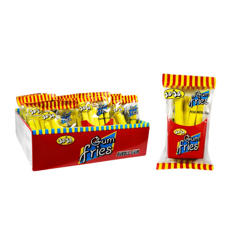 JOJO CHICLE PAPAS FRITAS 15 GR X 24