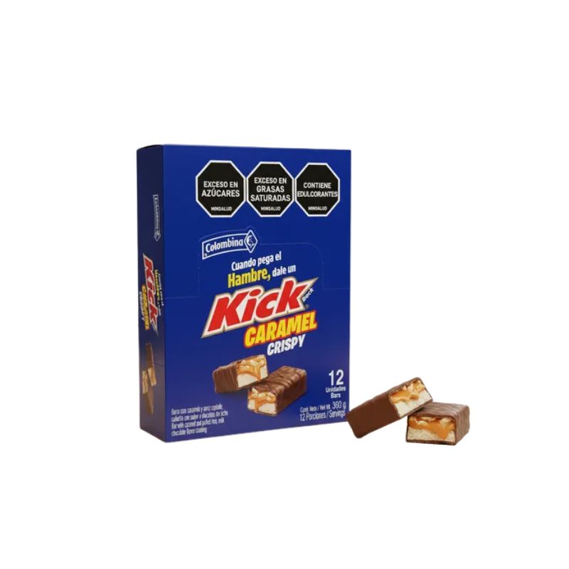 KICK CARAMEL CRISPY X 12 U DISPLEY