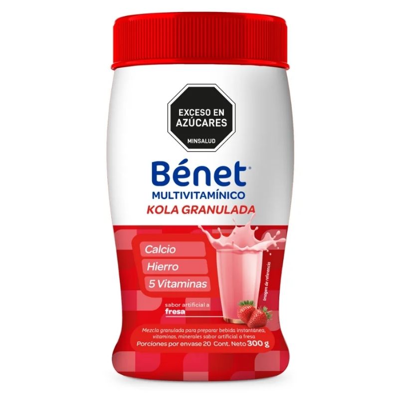KOLA GRANULADA BENET 300 GR FRESA