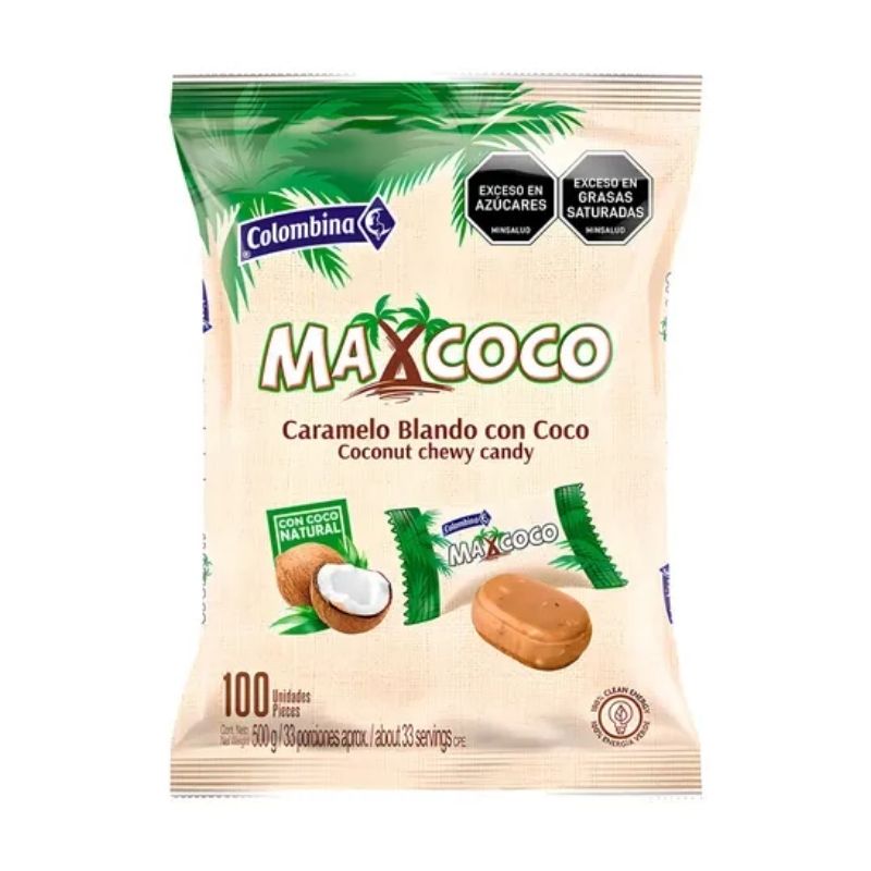 MAX COCO CARAMELO BLANDO X 100