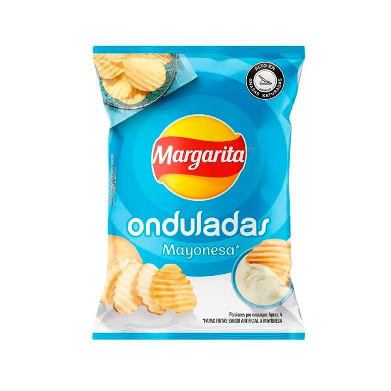 PAPA MARGARITA ONDULADA MAYONESA 35 GR X 10