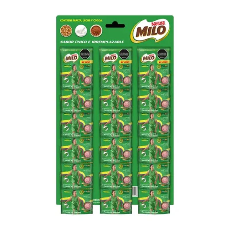 MILO SOBRES 20 GR X 21 U RISTRA