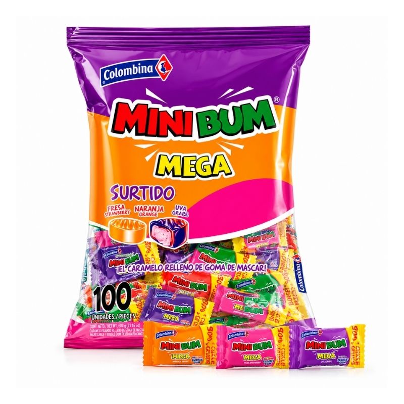 MINIBUM MEGA SURTIDO X 100 COLOMBINA