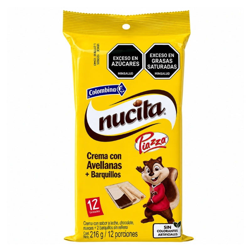 NUCITA BARQUILLO COLOMBINA X 12
