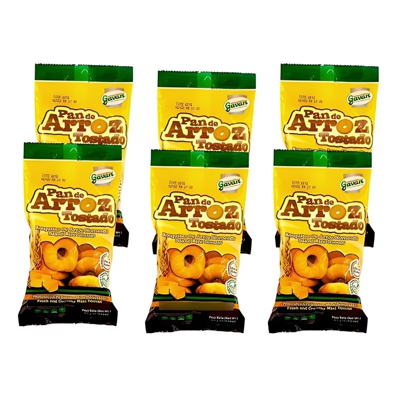 PAN DE ARROZ 65 GR X 6 U GAVAN