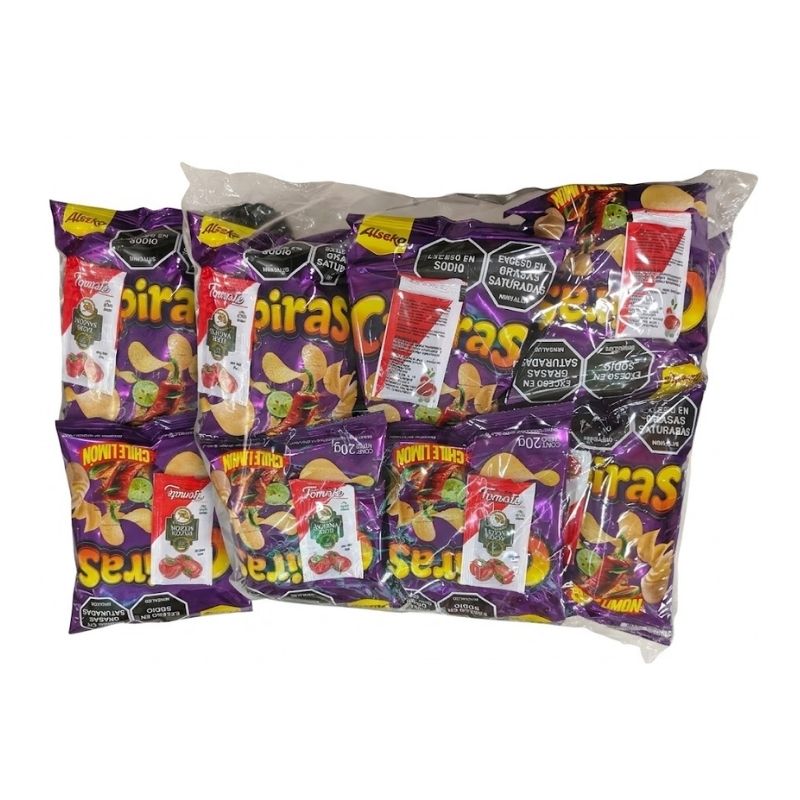 PAPA CHILE LIMON CAPIRAS 20 GR X 12 U