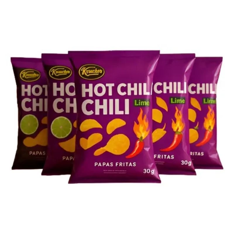 PAPA HOT CHILI-LIME 30 GR X 6 KRUMER