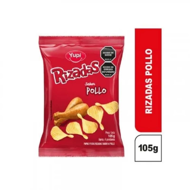 PAPA RIZADAS POLLO 105 GR YUPI FAMILIAR