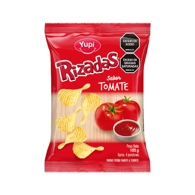 PAPA RIZADAS TOMATE 105 GR YUPI FAMILIAR