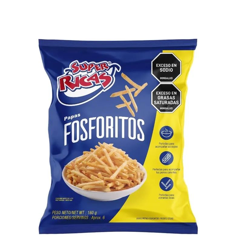 PAPA SUPER RICAS FOSFORITO FAMILIAR 160 GR