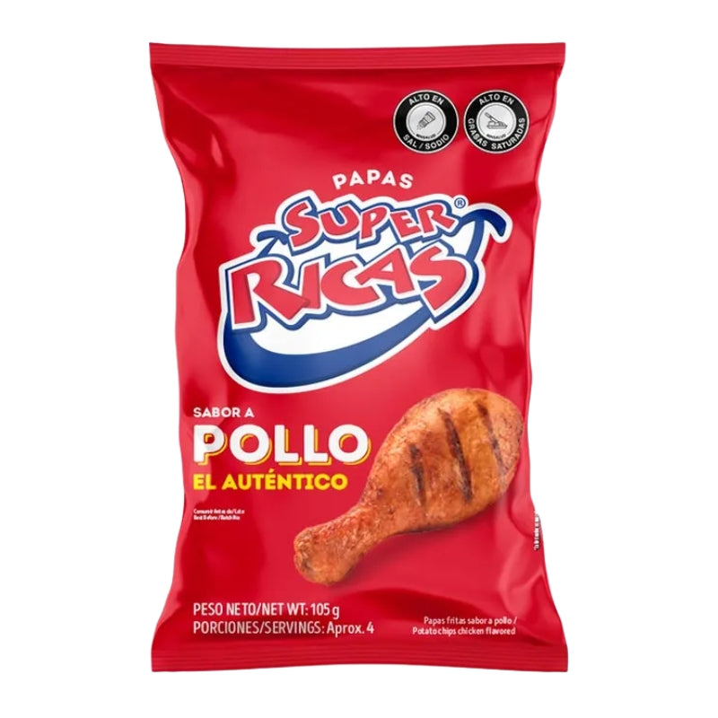 PAPA SUPER RICAS POLLO 105 GR