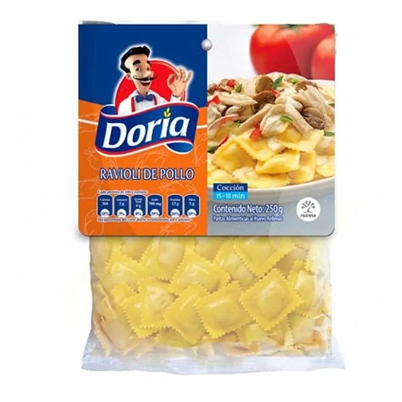 PASTA DORIA RAVIOLI DE POLLO X 250 GR