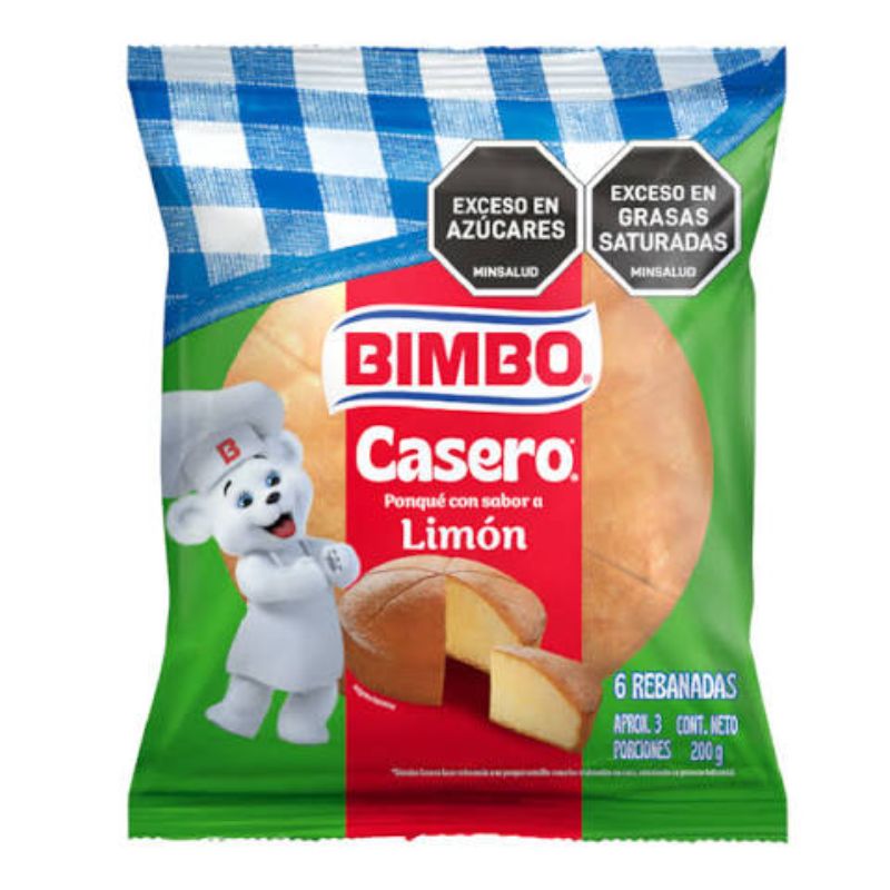 PONQUE BIMBO REDONDO LIMON 200 GR