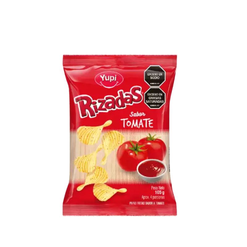 PAPA RIZADAS TOMATE 105 GR YUPI FAMILIAR