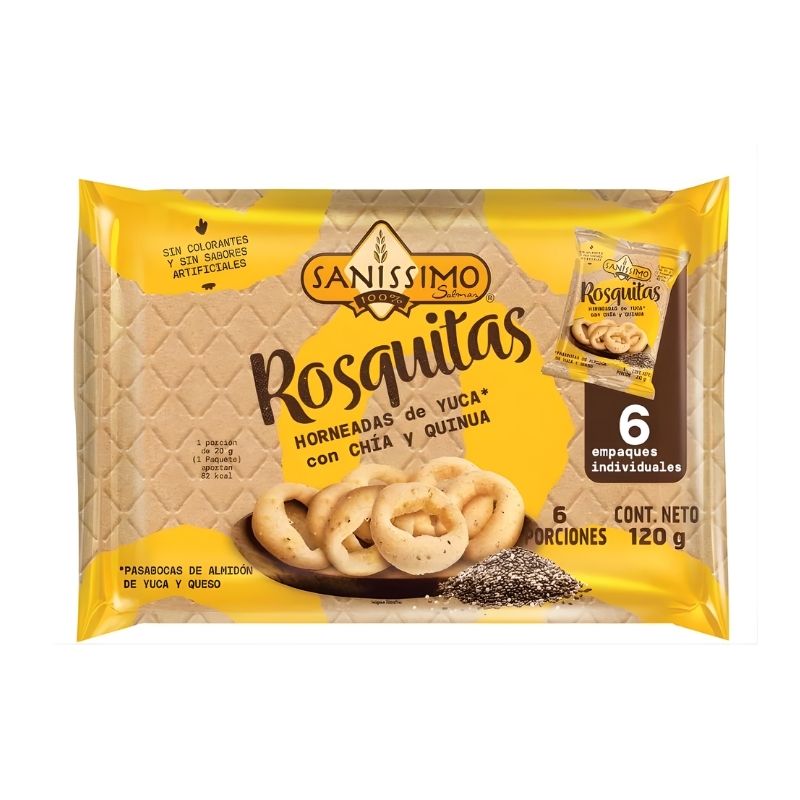 ROSQUITAS BIMBO CHIA 120 GR X 6 U