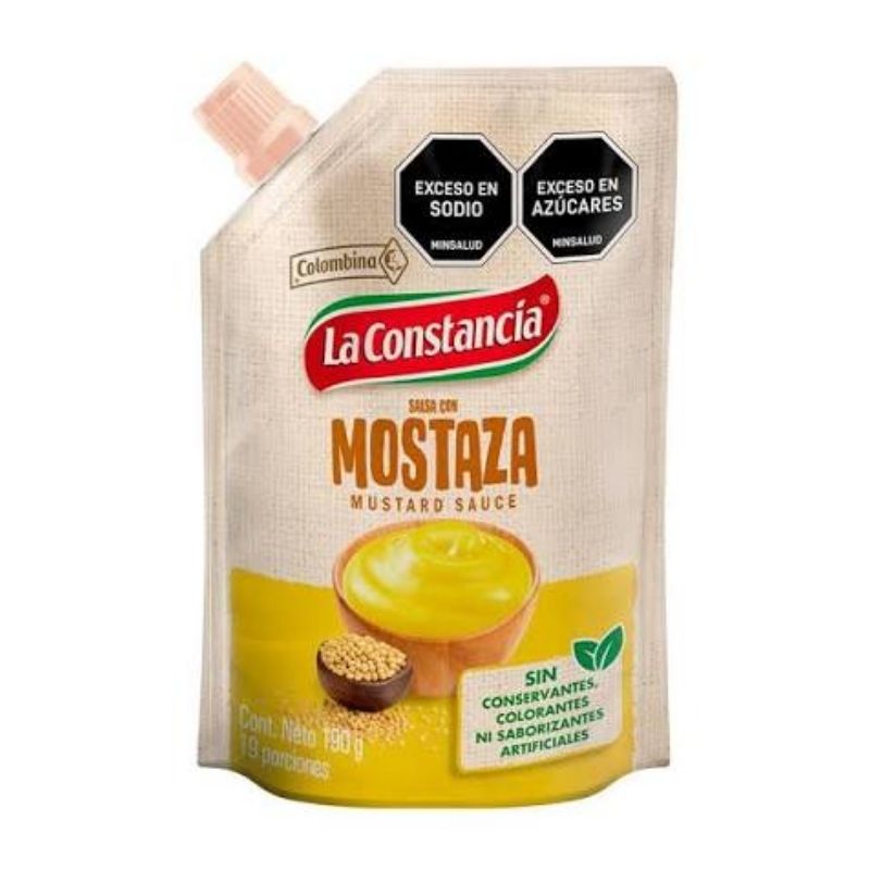SALSA CON MOSTAZA 190 GR DOY PACK COLOMBINA
