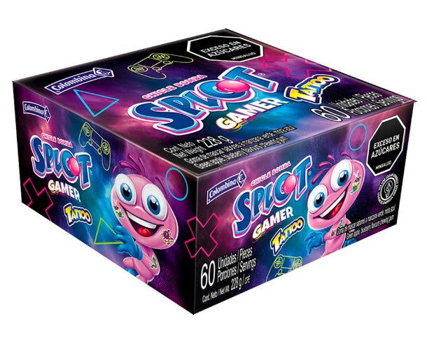 CHICLE SPLOT TATTOO X 60 GAMERS