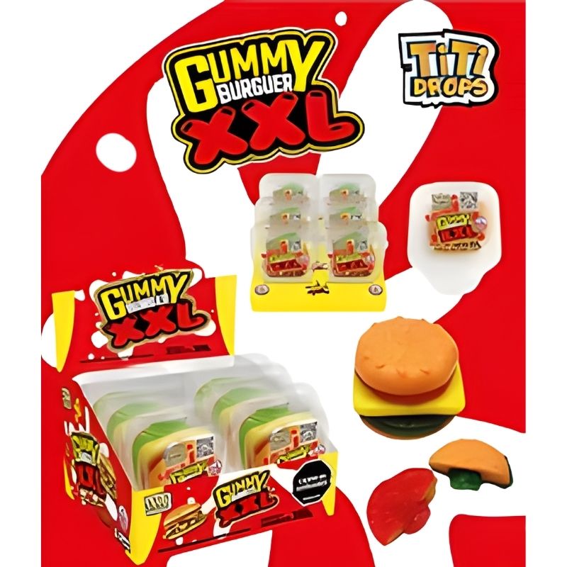 TITDROPS GUMMY BURGUER XXL X 6 U