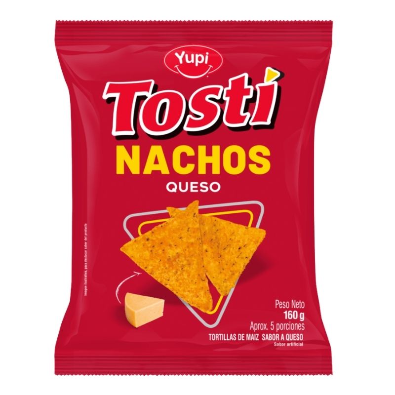 TOSTINACHOS QUESO 28 GR X 12 YUPI