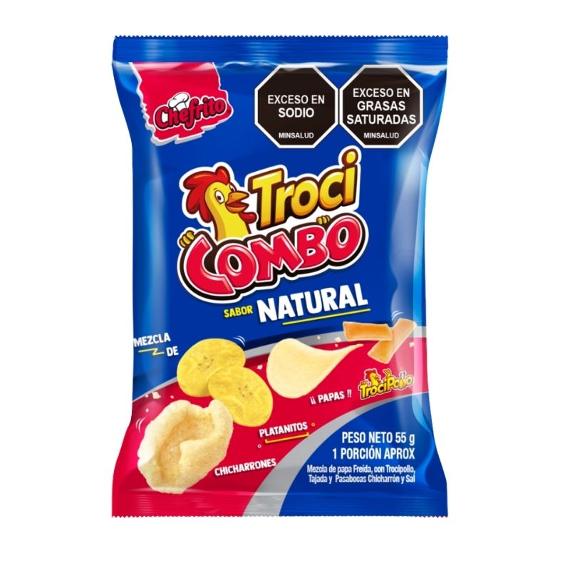 TROCICOMBO NATURAL 55 GR X 7 U CHEFRITO