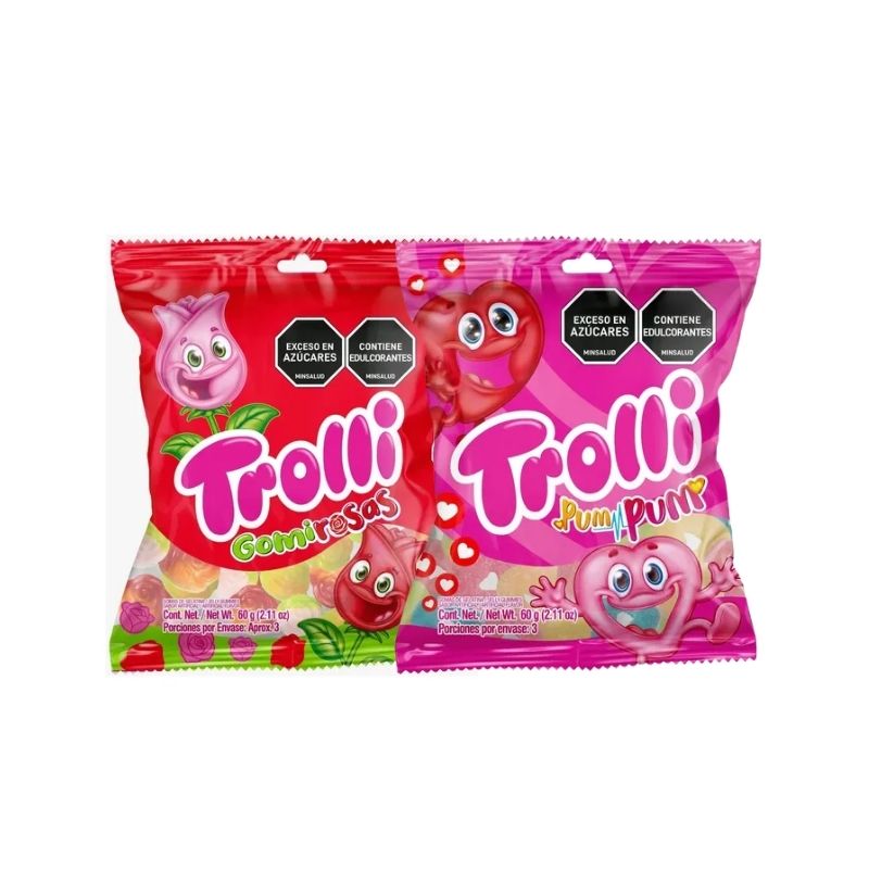 GOMA TROLLI AMOR AMISTAD 60 GR