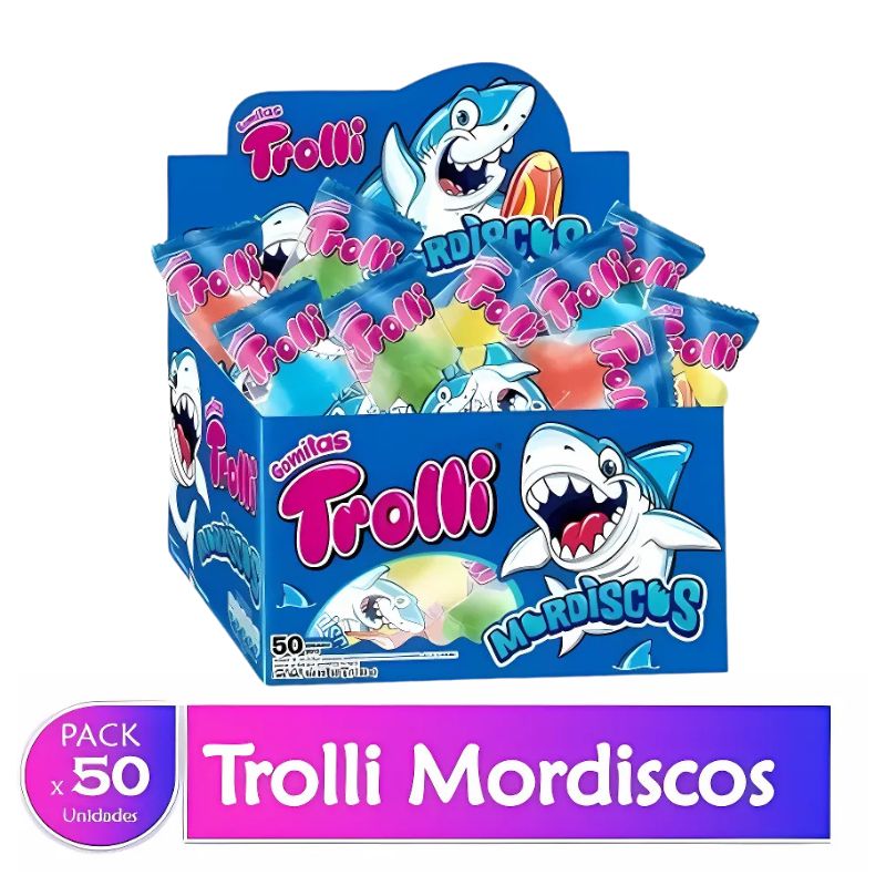 GOMA TROLLI MORDISCOS X 50 U BOLSA