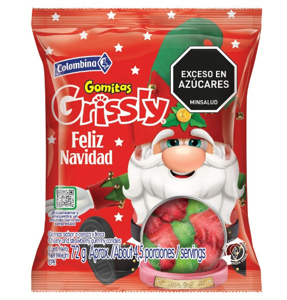 GOMA GRISLY NAVIDAD 72 GR COLOMBINA