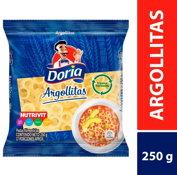 PASTA DORIA ARGOLLITA 250 GR