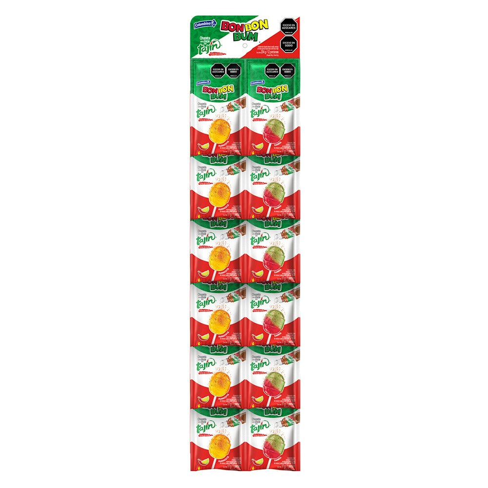 BON BON BUM X 12 U TAJIN COLOMBINA
