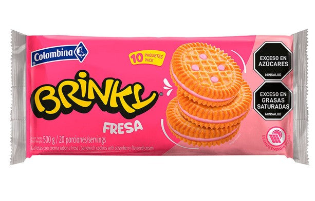 GALLETA BRINKY 6 X 10 FRESA COLOMBINA