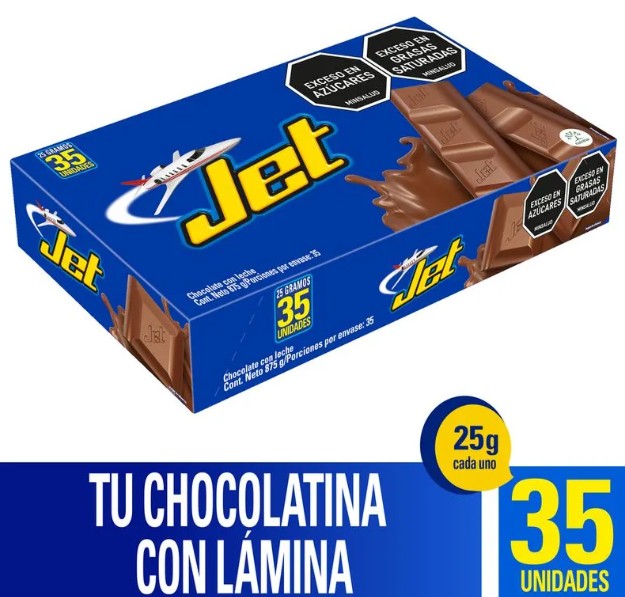 CHOCOLATINA JET LECHE X 35