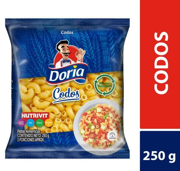 PASTA DORIA CODOS 250 GR