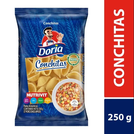 PASTA DORIA CONCHA 250 GR