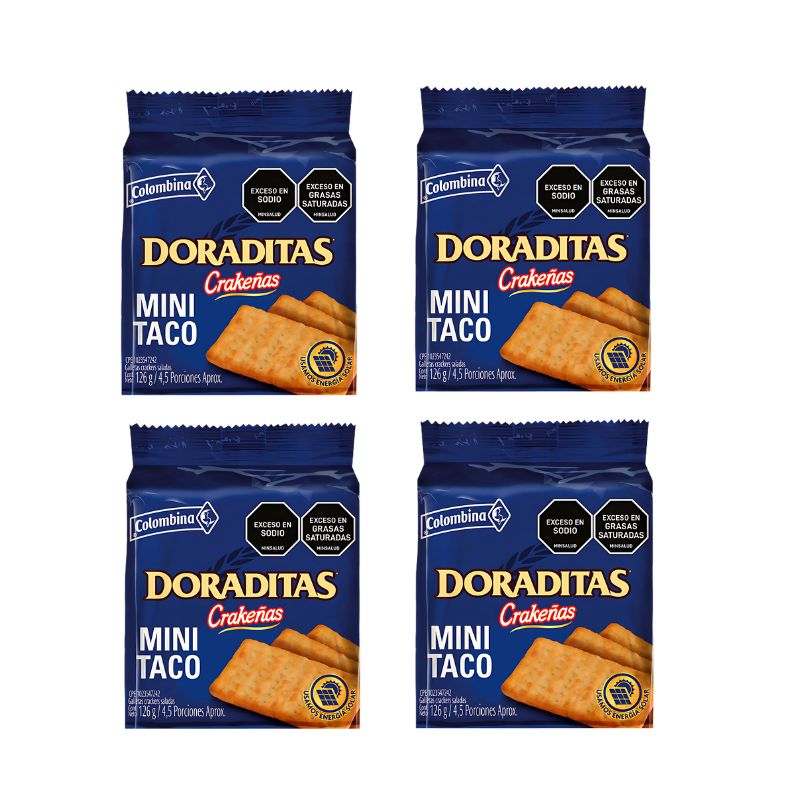 GALLETA CRAKENAS DORADITAS MULTIPACK 4 X 126 GR