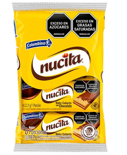GALLETA WAFERS NUCITA CHOCOLATE X 8
