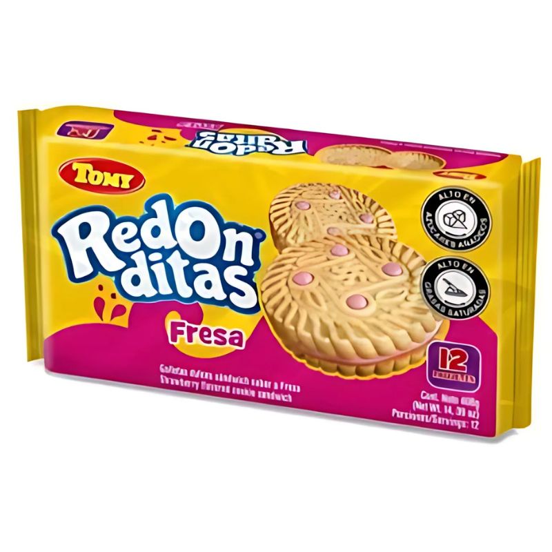 GALLETA REDONDITAS FRESA X 12 U TOMY