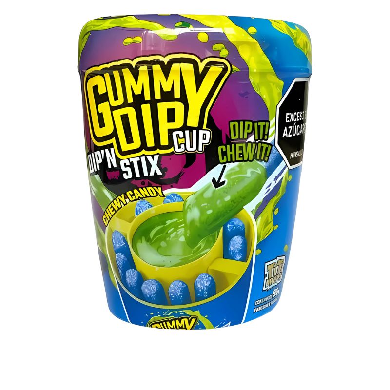 GUMMY DIP 56 GR X 12 U CANDY TOY