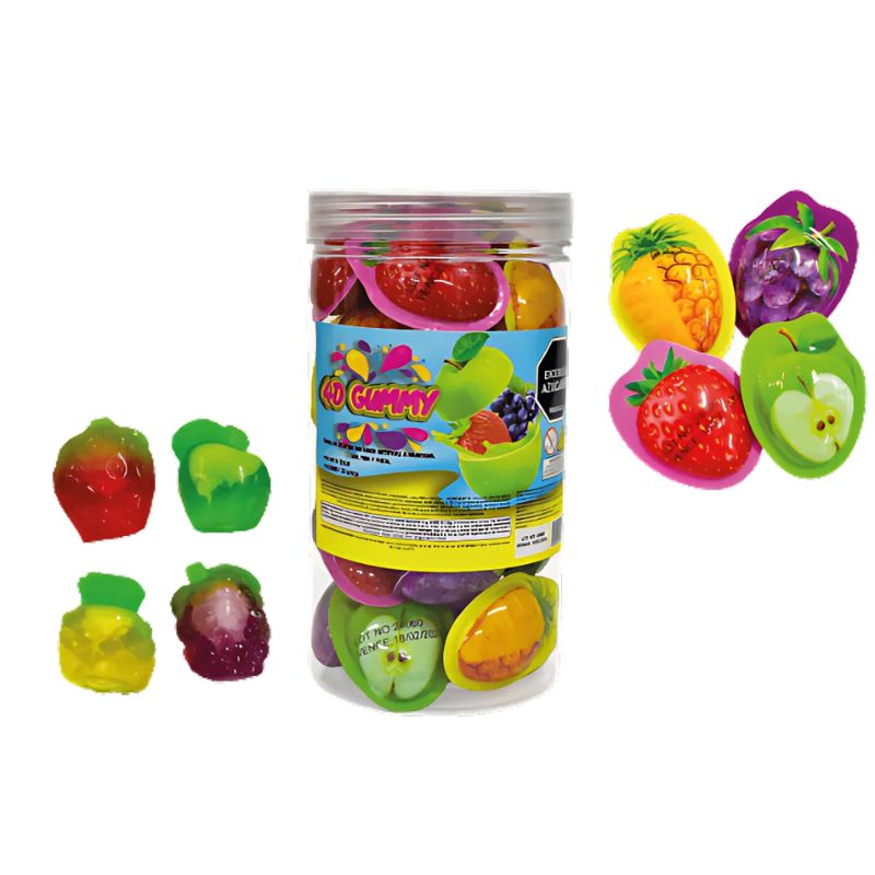 GOMA DE GELATINA 4D SURTIDA X 30 U ADRO