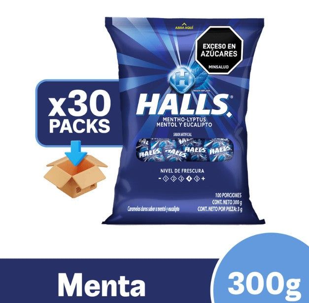 HALLS PEPA X 100 MENTA