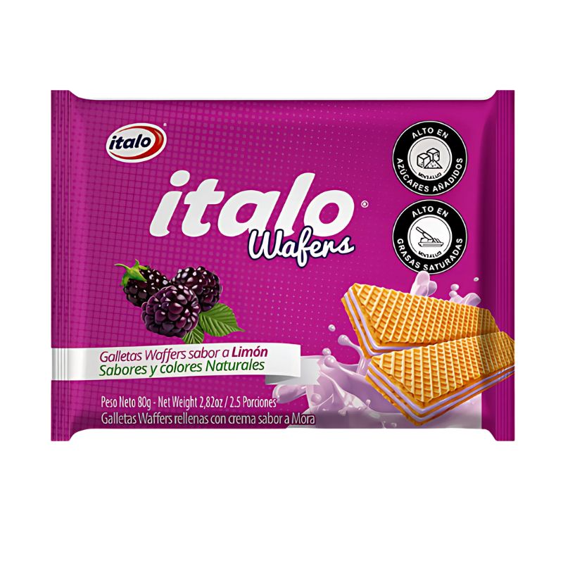 GALLETA WAFERS MINITACO ITALO 80 GR MORA