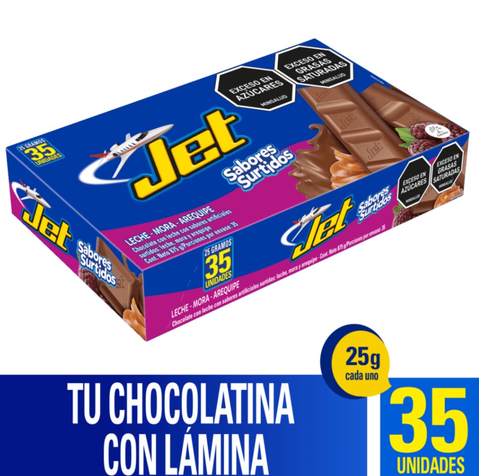 CHOCOLATINA JET SURTIDA X 35